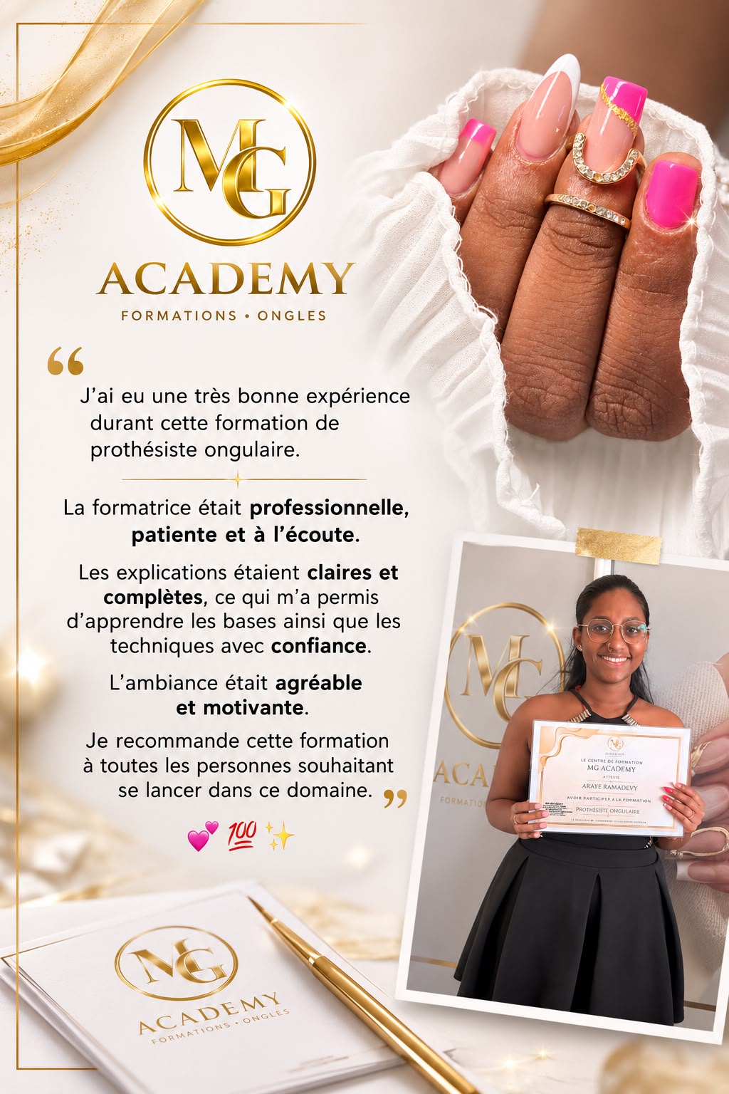 Témoignage d’Araye, élève MG Academy
